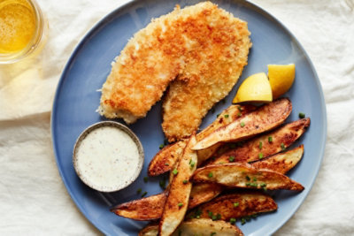 Fish and Chips with Tartar Sauce Safeway