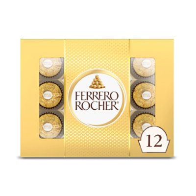 Ferrero Rocher Premium Milk Chocolate Hazelnut Chocolates for Gifting 12 Count - 5.3Oz - Image 2