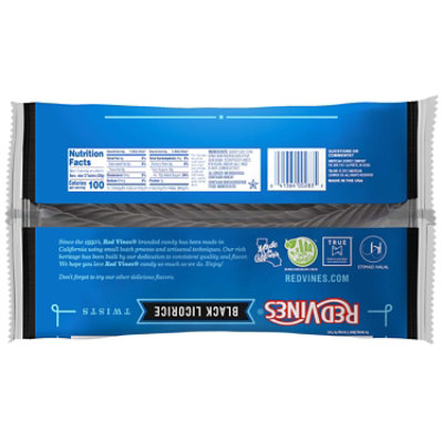Red Vines Twists Soft Candy Black Licorice Resealable Bag - 16 Oz - Image 2