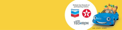 Redeem gas rewards at participating Chevron and Texaco stations