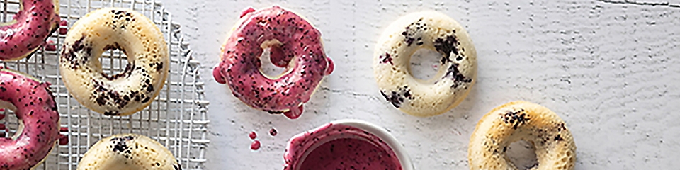 Gluten-Free Baked Blueberry Donuts