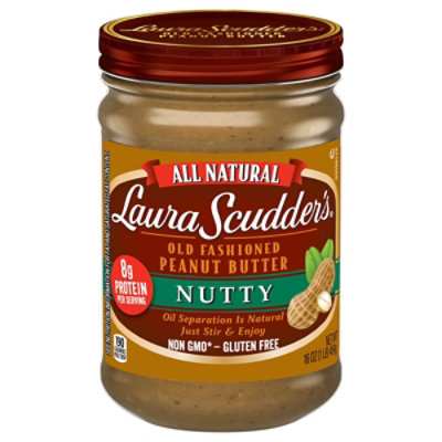 Laura Scudders Peanut Butter Old Fashioned Nutty - 16 Oz - Image 2