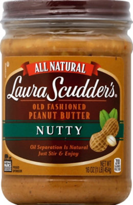 Laura Scudders Peanut Butter Old Fashioned Nutty - 16 Oz - Image 2