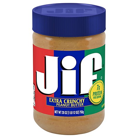 Jif Peanut Butter Extra Crunchy - 28 Oz