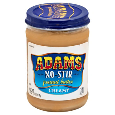 Adams Peanut Butter Creamy No-Stir - 16 Oz