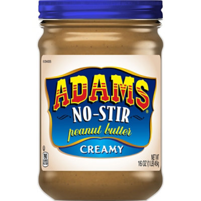 Adams Peanut Butter Creamy No-Stir - 16 Oz - Image 2