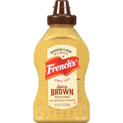 Frenchs Mustard Spicy Brown - 12 Oz