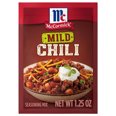 McCormick Mild Chili Seasoning Mix  - 1.25 Oz - Image 1