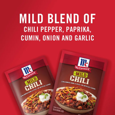 McCormick Mild Chili Seasoning Mix  - 1.25 Oz - Image 2