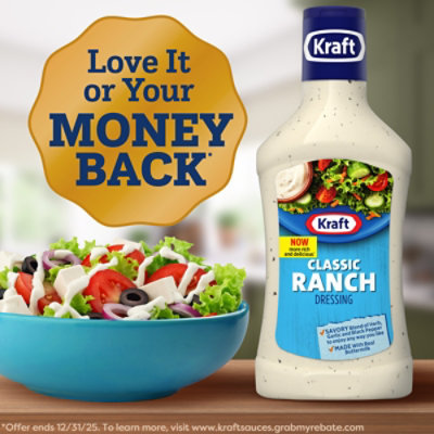 Kraft Classic Ranch Salad Dressing Bottle - 16 Fl. Oz. - Image 6