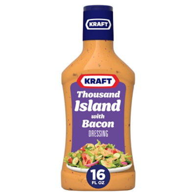 Kraft Thousand Island Salad Dressing with Bacon Bottle - 16 Fl. Oz.