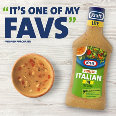 Kraft House Italian Lite Salad Dressing Bottle - 16 Fl. Oz. - Image 5