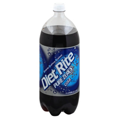 Diet Rite Cola Soda Bottle - 2 Liter - Image 1