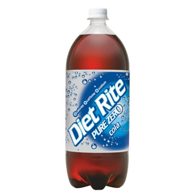 Diet Rite Cola Soda Bottle - 2 Liter - Image 3