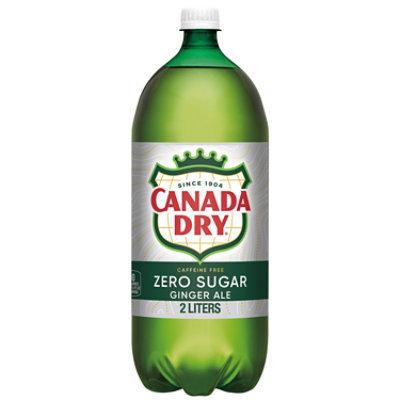 Canada Dry Zero Sugar Ginger Ale Soda Bottle - 2 Liter - Image 1