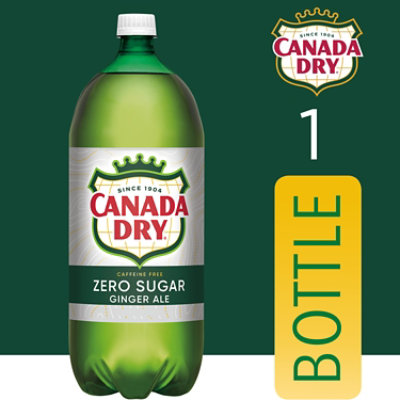 Canada Dry Zero Sugar Ginger Ale Soda Bottle - 2 Liter - Image 2