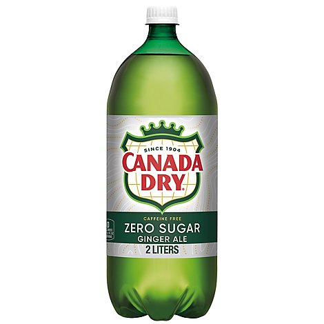 Canada Dry Soda Zero Sugar Ginger Ale - 2 Liter
