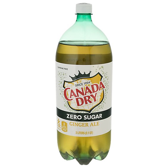 Canada Dry Soda Zero Sugar Ginger Ale - 2 Liter
