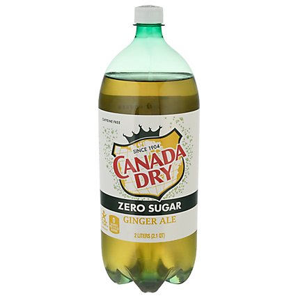 Canada Dry Soda Zero Sugar Ginger Ale - 2 Liter - Image 1
