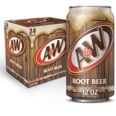 A&W Root Beer Soda In Can - 24-12 Fl. Oz. - Image 1