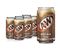A&W Root Beer Soda In Can - 6-12 Fl. Oz.