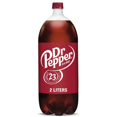 Dr Pepper Soda Bottle - 2 Liter - Shaw's