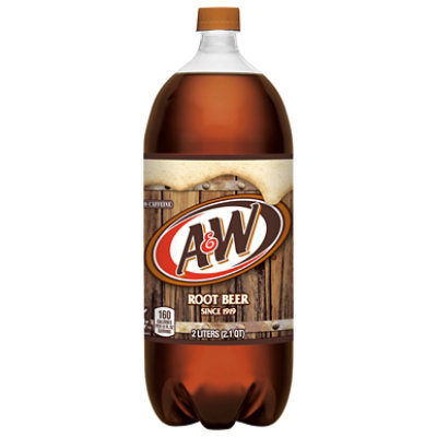 A&W Root Beer Soda Bottle - 2 Liter