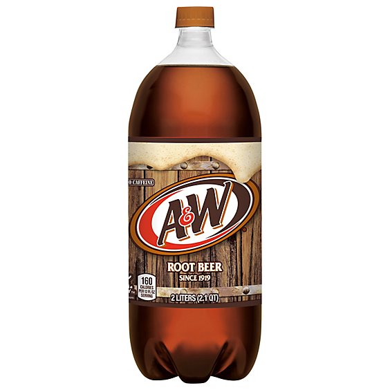 A&W Root Beer Soda Bottle - 2 Liter