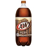 A&W Root Beer Soda Bottle - 2 Liter - Image 1