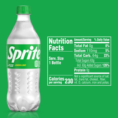 Sprite Soda Pop Lemon-Lime - 20 Fl. Oz. - Image 4