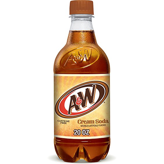 A&W Cream Soda Bottle - 20 Fl. Oz.