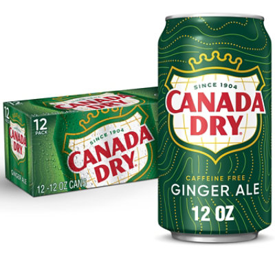 Canada Dry Ginger Ale Caffeine Free Soda In Cans 12 12 Fl Oz   208050720