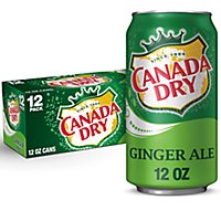 Canada Dry Ginger Ale Caffeine Free - 12-12 Fl. Oz. - Image 1