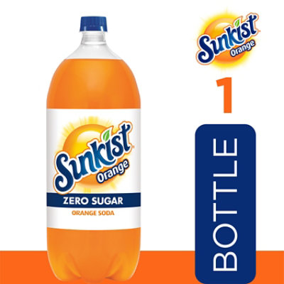 Sunkist Zero Sugar Orange Soda Bottle - 2 Liter - Image 3