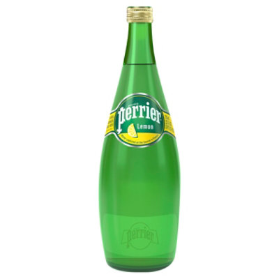 Perrier Carbonated Mineral Water Lemon Flavor - 25.3 Fl. Oz.