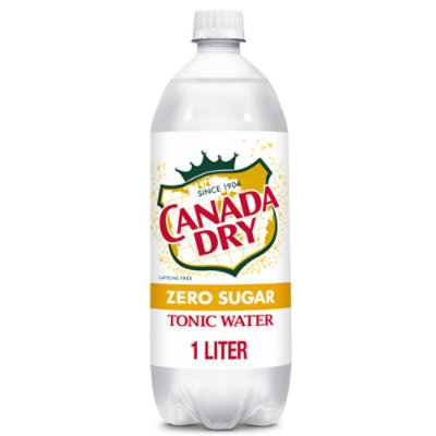 Canada Dry Zero Sugar Tonic Water Bottle - 1 Liter - Albertsons