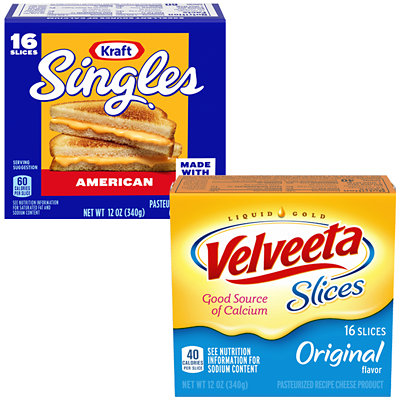 kraft american singles or velveeta cheese slices Acme Coupon