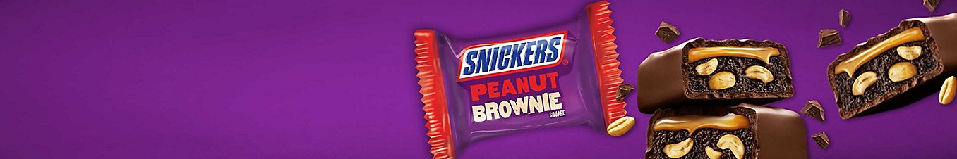 Grab a Delicious Mash-up. Surprise! It’s a brownie in a Snickers