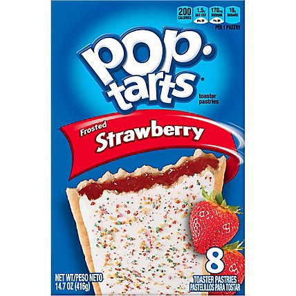 Pop-Tarts Breakfast Toaster Pastries Frosted Strawberry 8 Count - 14.7 Oz - Image 2