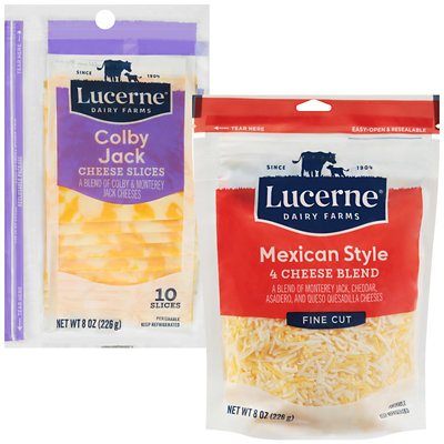 Lucerne Shredded, Sliced or Chunk Cheese Jewel-Osco Coupon