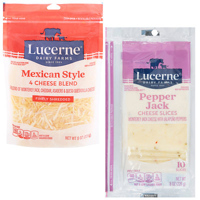 lucerne slice shred or chunk cheese Safeway Coupon