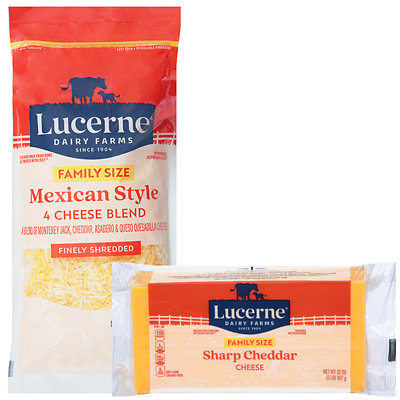 Lucerne Shredded, Sliced or Chunk Cheese Albertsons Coupon