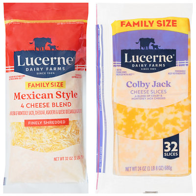 lucerne shredded chunk or sliced cheese Acme Coupon