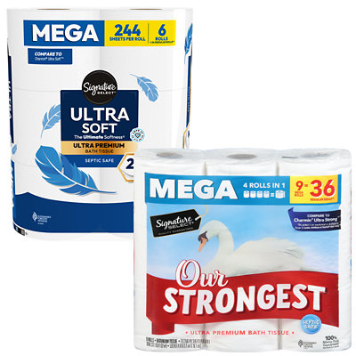 signature select ultra soft or strong bath tissue Acme Coupon