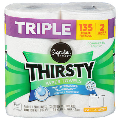 signature select thirsty paper towels Acme Coupon