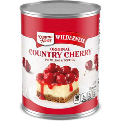 Duncan Hines Wilderness Pie Filling & Topping Original Country Cherry - 21 Oz