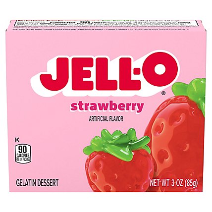 Jell-O Strawberry Gelatin Dessert Mix Box - 3 Oz - Image 5