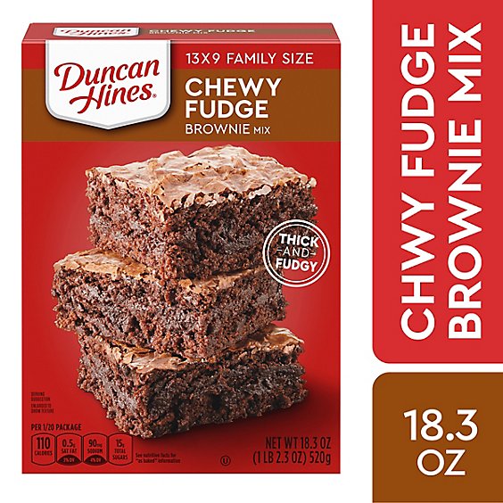 Duncan Hines Chewy Fudge Brownie Mix - 18.3 Oz