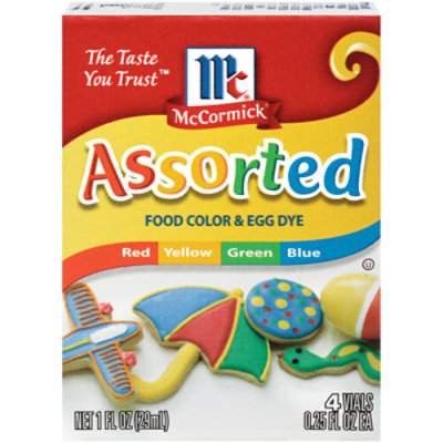 McCormick Food Coloring Assorted Neon - 4 ct