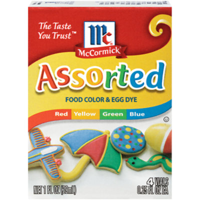 McCormick Assorted Food Color & Egg Dye - 1 Fl. Oz. - Image 1